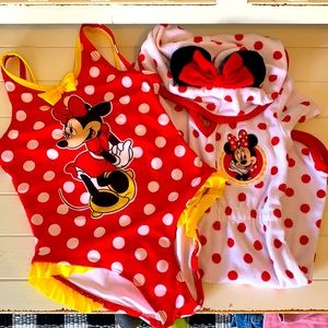 Minnie Mouse Disney Swimsuit and Cover up